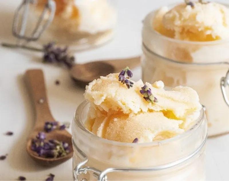 Lavender and Vanilla Ice Cream