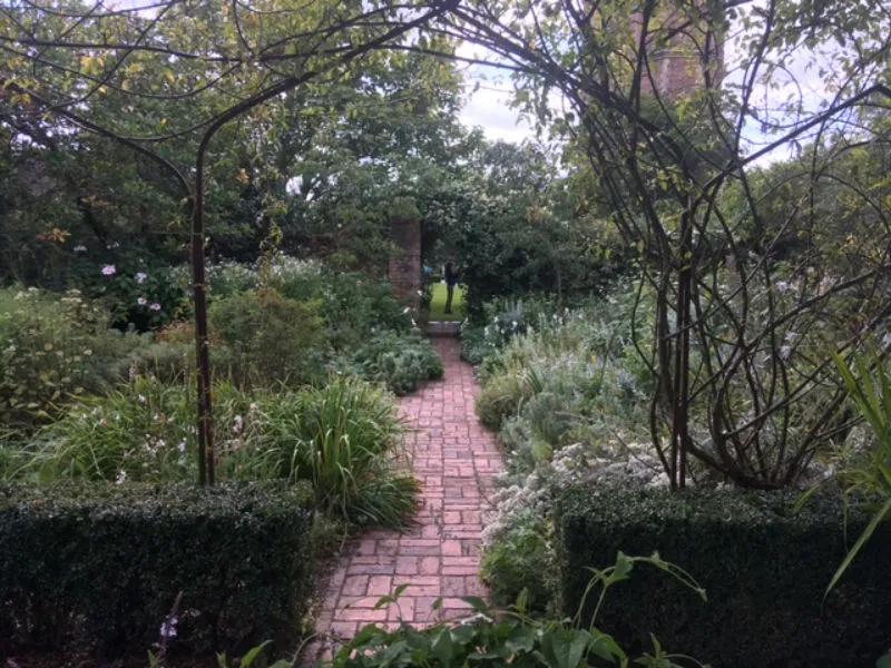 Vita Sackville-West's White Garden, lovely even in late September 