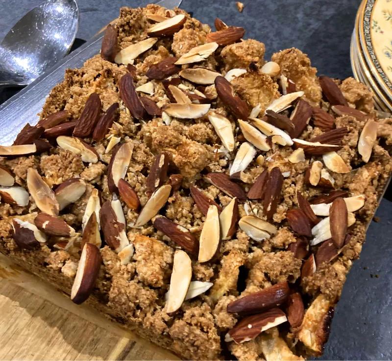 Somerset Apple Cake with streusel twist