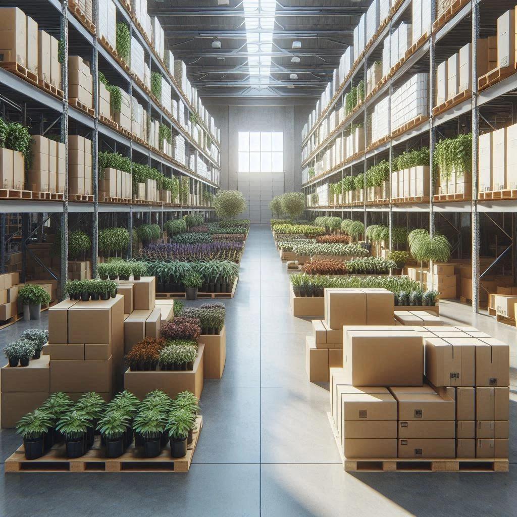 Expertly packed plants ready for delivery